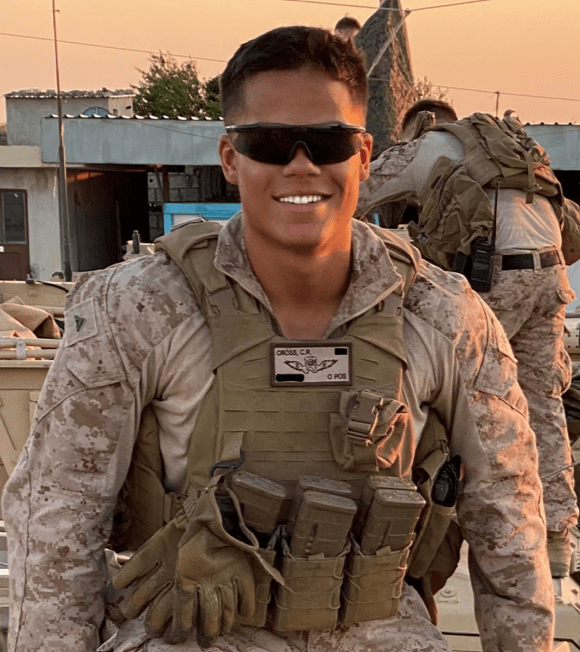 Portrait of USMC Sergeant and agent candidate in uniform