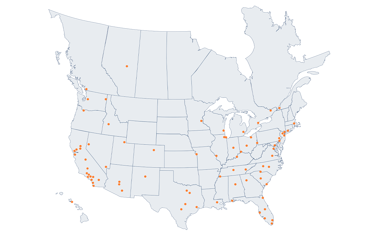 Marcus & Millichap Office Map Graphic 2026