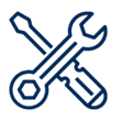 Screwdriver and Wrench Icon